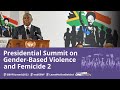 President Cyril Ramaphosa addresses the Presidential Gender-Based Violence Summit 2022