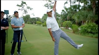 Tiger & Rory vs. DJ, Day & Rahm in Straightest Drive Contest LONG CUT! | TaylorMade Golf