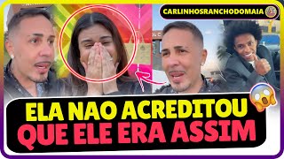 CARLINHOS FICOU SURPRESO COM A REAÇÃO DA BRASILEIRA QUE ENCONTROU NO ESTADOS UNIDOS 😮🌻