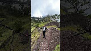 THE HANGING BRIDGE OF MT KABUNIAN🇵🇭#nature #hiking #shortsfeed #shortsvideo #shortsviral #shorts