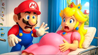Peach is PREGNANT... But Now Her Life Is at Risk! 😱👑🤰 Super Mario Odyssey Story