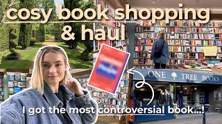 shopping at independent bookstores (secret garden, one tree books, waterstones)