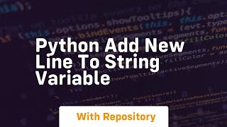 python add new line to string variable