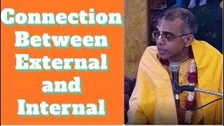 Sankirtan Prabhu Lecture on Connection Between External and Internal at ISKCON Chowpatty