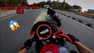 Crazy R15M Rider want Race with me (Hyper Lean)😱