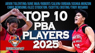 Top 10 PBA Players of 2025 | The Best of Philippine Basketball | Season 49 Governor's cup top player