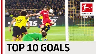 Top 10 Team Goals in 2018/19 - Lewandowski, Sancho, Robben & Co.