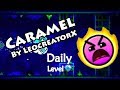 Geometry Dash - Caramel (By LeocreatorX) ~ Daily Level #159 [All Coins]