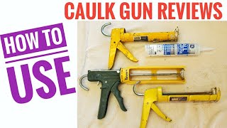 Dripless Caulk Gun Review and How To Use Contractor Ratchet drive Caulk Gun 10-Ounce Cartridge