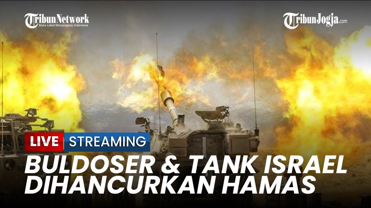 🔴Hamas Hancurkan 22 Tank & Buldoser Israel Dengan Senapan Mesin, Zionis ...