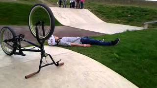 Front flip over bike at cyclopark