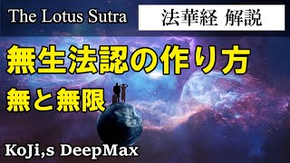 【 法華経解説 】無生法認の作り方・無と無限