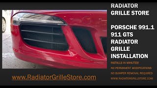 Radiator Grille Store’s Installation of the 2015-2016 Porsche 911 991.1 GTS radiator grilles