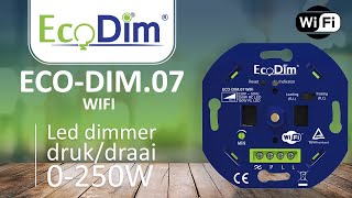 ECO-DIM.07 Led dimmer WiFi druk/draai 0-250W