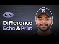 Difference between echo and print in php