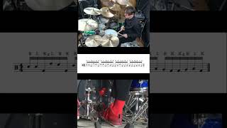 毎日更新中！難しい？6連符手足のコンビネーション  ドラム フィルイン 叩いてみた。  Drum Fill in #shorts