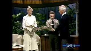 Python Snake Embraces Johnny Carson on Tonight Show, 1986, Funniest Moments