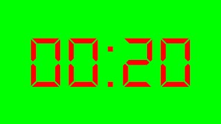 ଟାଇମର୍ 20 ସେକେଣ୍ଡ୍ କପିରାଇଟ୍ ନାହିଁ - ରେଡ୍ ଗ୍ରୀନ୍ ସ୍କ୍ରିନ୍ |
