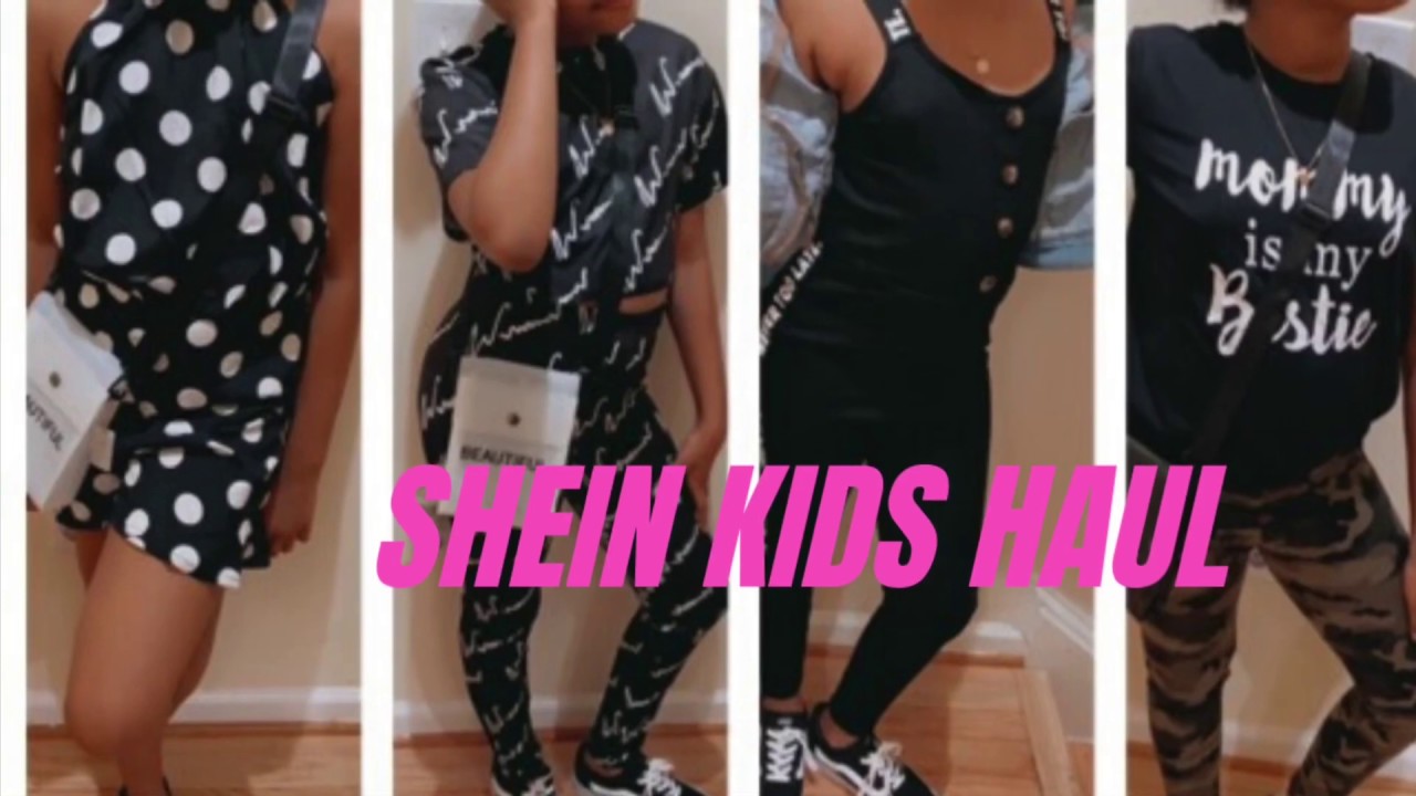 Shein Kids Trendy Outfit Haul Youtube