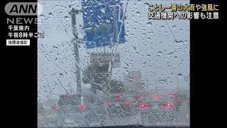 今年一番の大雨・強風に注意　寒冷前線が通過(2023年4月30日)