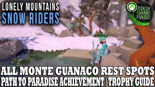 Lonely Mountains Snow Riders | All Monte Guanaco Rest Spots | Path to Paradise Achievement Guide