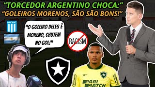 TORCEDORES ARGENTINOS COM OPINIÃO RACISTA SOBRE GOLEIRO JHON! REVOLTA COM EMPATE DO CORINTHIANS!\