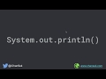 How System.out.println() works internally?