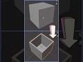 Blender Beginner Modeling: Turning a Cube into a Hollow Shape