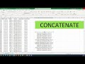 Concatenate - How to combine (Concatenate) Strings in Excel