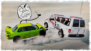 ШУТКИ С ПОЛИЦЕЙ ЗАКОНЧИЛИСЬ ПЛОХО!!! КОШКИ vs МЫШКИ В BEAMNG!!!