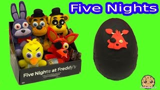Five Nights At Freddy's Plush &  Surprise Egg & 3 FNAF Blind Bag Box