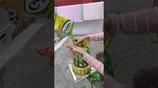 Bikin Snack Tower Warna Kuning Hijau | Hadiah Anak