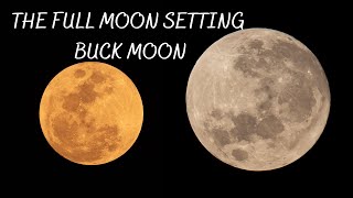 FULL MOON Setting 14 July (Buck Supermoon South Africa)