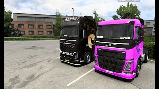 Konvoj med kæresten - Euro Truck Simulator 2 - 14-07-22