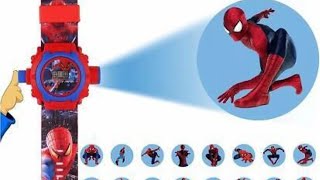 Spiderman Projector Watch for kids Unboxing #unboxingtoysfunda #spiderman #projectorwatch