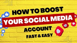 How to Boost Your Social Media Account - with Proof (Followers,likes,subscribers)