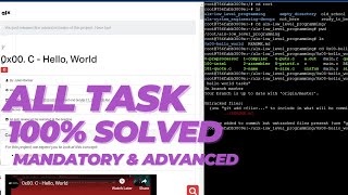 0x00. C - Hello, World : Quiz, Mandatory \u0026 Advanced Tasks #alx #alxafrica #alxsoftwareengineering