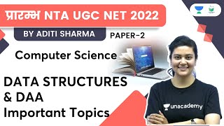 DATA STRUCTURES & DAA Important Topics | Paper 2 | Computer Science | NTA UGC NET | Aditi Sharma