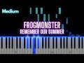 FrogMonster - Remember Our Summer (TikTok Violin Remix) | Piano Tutorial