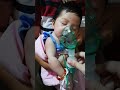 nebulizing newborn baby