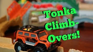 Playing with Tonka Climb-Overs RIPSAW SUMMIT TRASH TREADER CROC CANYON