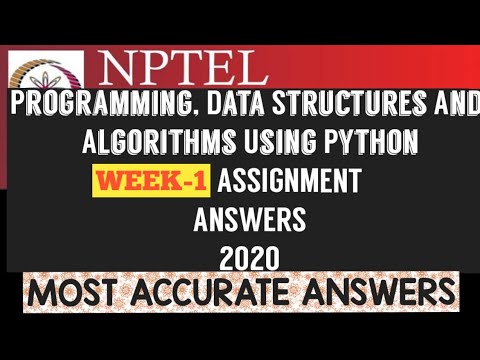 Programming Data Structures And Algorithms Using Python Week 1 Programming Data Structures And Algorithms Using Python Week 1