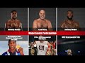 comparison anthony joshua vs tyson fury vs deontay wilder top world boxers