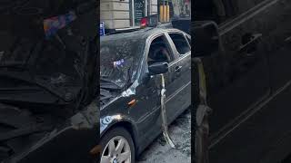 BMW Totaled in Intentional Trash Fire in Chelsea NYC - New York City - August 2, 2023