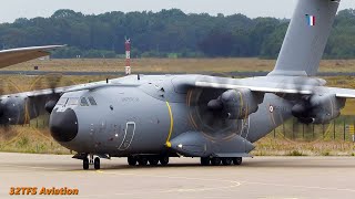 [4K] French AF Airbus A400M Engine Shutdown & Start Up at Eindhoven