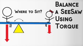 Where to Sit to Balance a SeeSaw? | Torque & Static Equilibrium