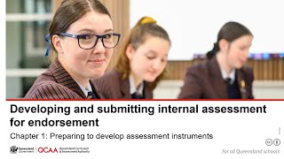 Developing assessment instruments for endorsement: Chapter 1