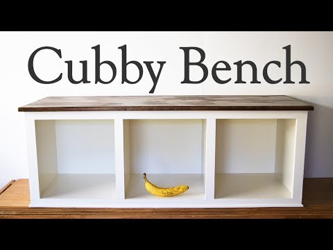 Cubby bench, How to make a - mud porch or entry way bench - moderate DIY woodworking Cubby bench, How to make a - mud porch or entry way bench - moderate DIY woodworking