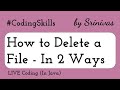 How to Delete a File in Java | Coding Skills