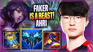 FAKER IS A BEAST WITH AHRI! - T1 Faker Plays Ahri MID vs Yasuo! | Season 2022